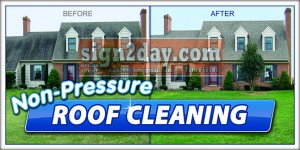Roof cleaning graphics