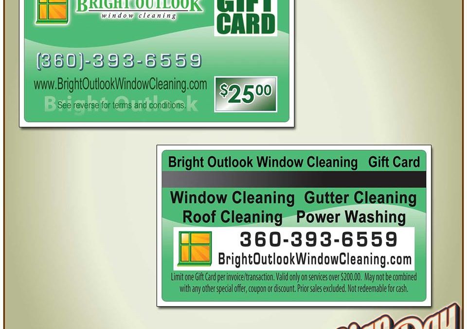 Bright Outlook gift card made by sign2day