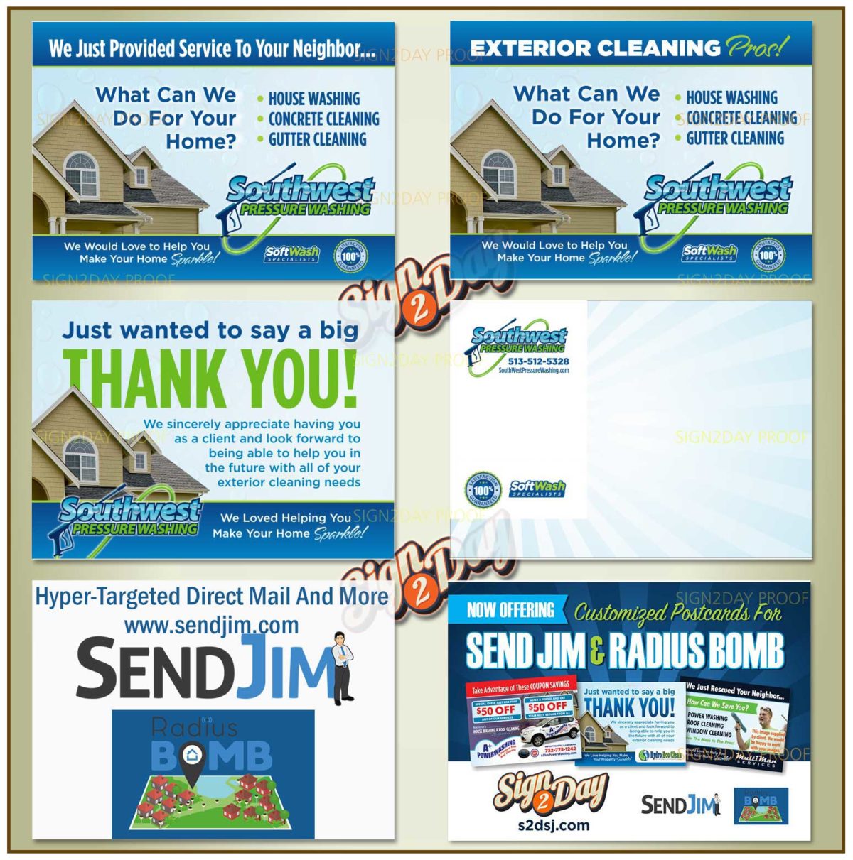 SendJim Best Value 4-Pack (3 Fronts & 1 Back) - Image 3