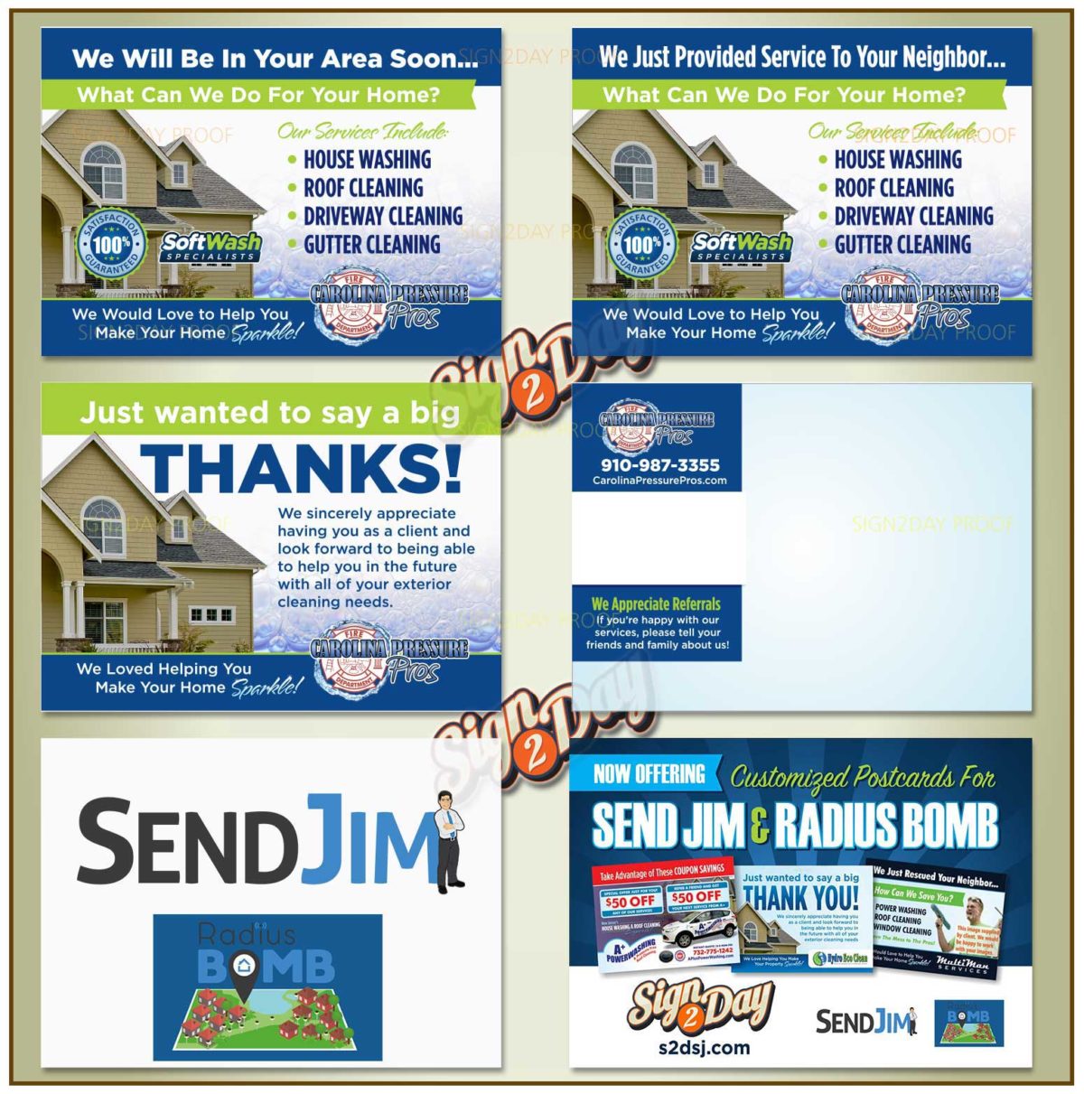 SendJim Best Value 4-Pack (3 Fronts & 1 Back) - Image 4