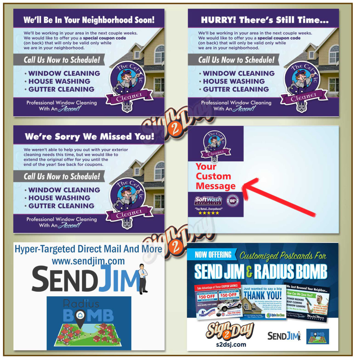 SendJim Best Value 4-Pack (3 Fronts & 1 Back) - Image 10